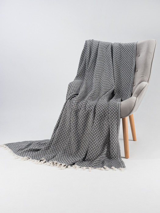 Покрывало NAZBONC цвет антрацит 200х220