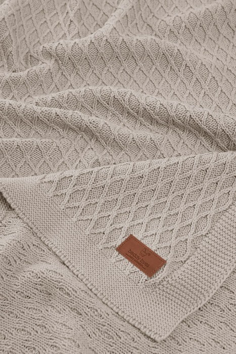 Вязаный плед Snowdrop (BB 3070) Бежевый