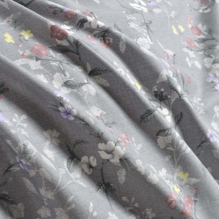 Холли серый Комплект постельного белья сатин 1.6