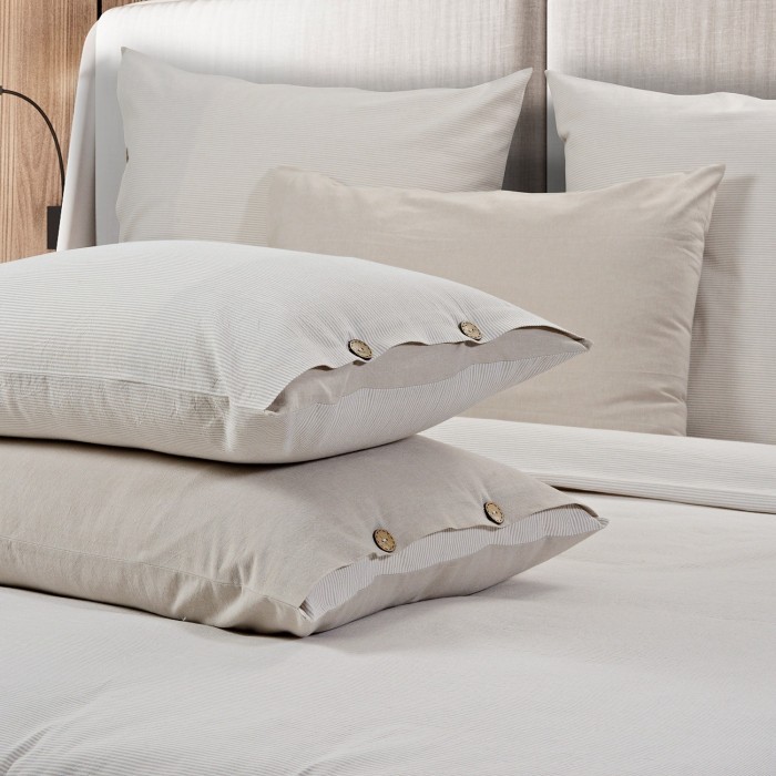 Постельное бельё Sharmes  "Rustic stripe" 1,5 спальный (бежевый)