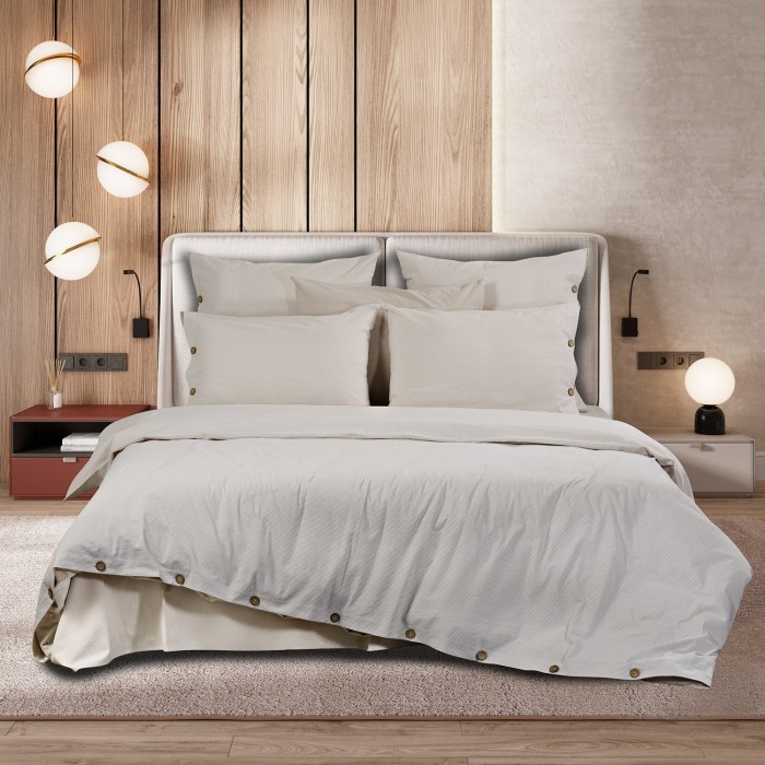 Постельное бельё Sharmes  "Rustic stripe" 1,5 спальный (бежевый)