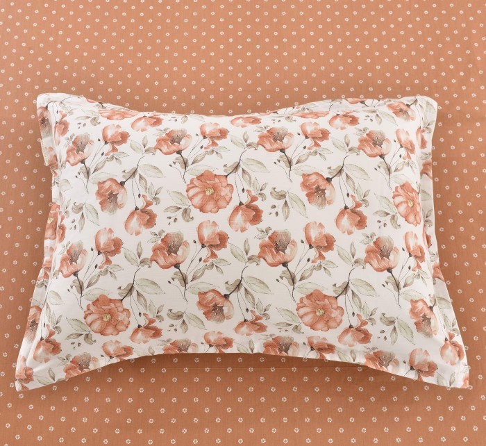 Нотман (красный) Комплект постельного белья сатин Евро 4н