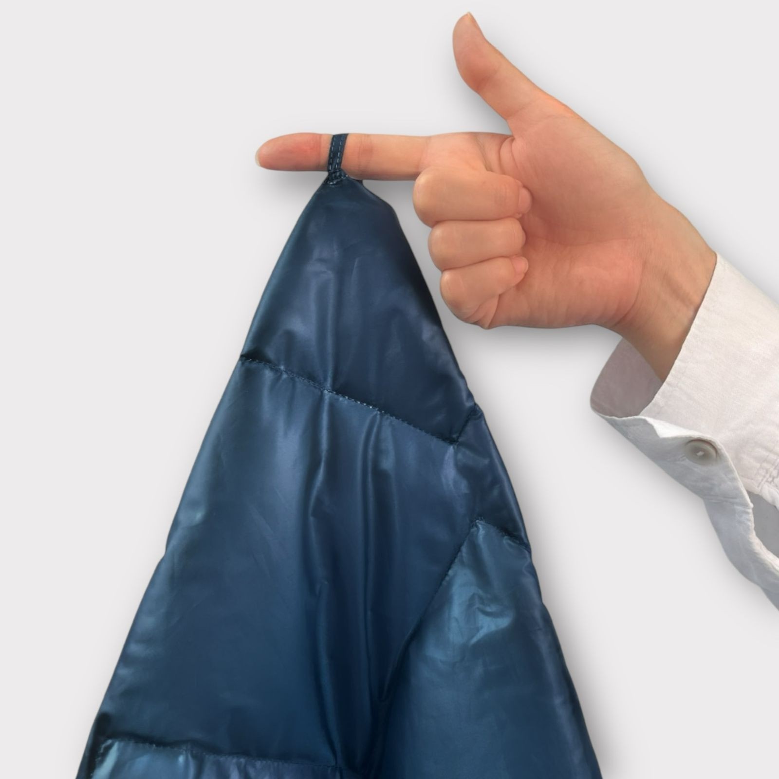 Дорожный плед-пончо пуховый Travel Cape Plaid Grass INDIGO 130х170