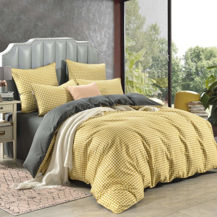 Жардин (желтый) Комплект постельного белья Сатин 2х