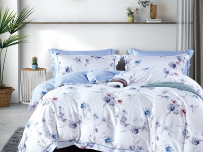 Постельное белье Asabella 1752-6 евро тенсел-люкс