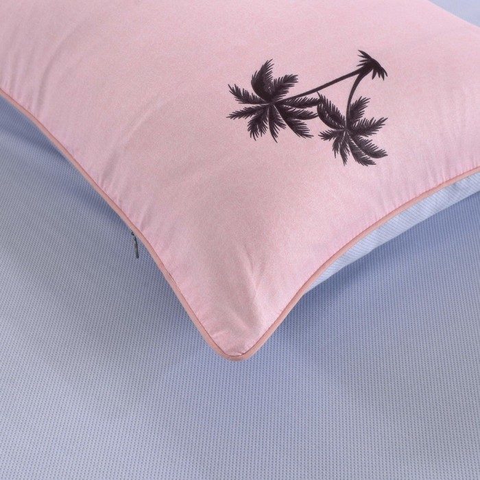 Санрайз (розовая) Комплект постельного белья сатин Евро 4н