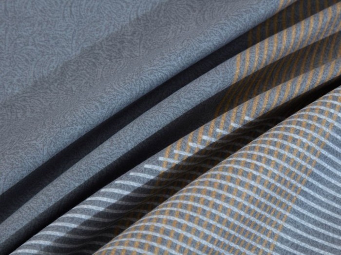 Комплект с ЛЕТНИМ одеялом из печатного сатина 200х220 см, 2167-OMP