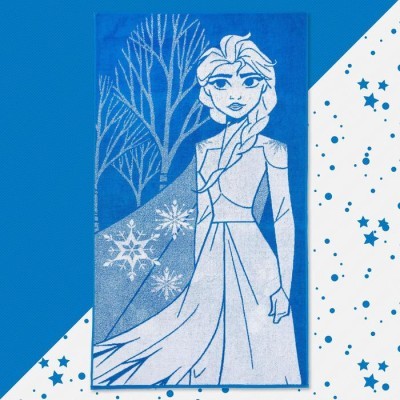 Полотенце махровое &quot;Эльза&quot; Холодное сердце,  70х130 см, 100% хлопок, 420гр/м2