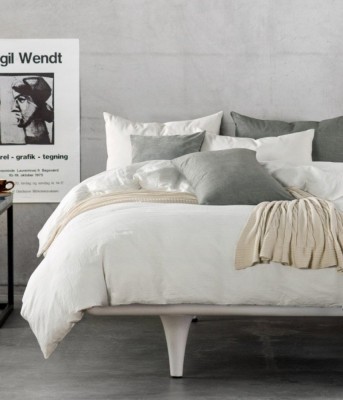 Постельное белье Valtery лён с хлопком LE-02 двуспальное