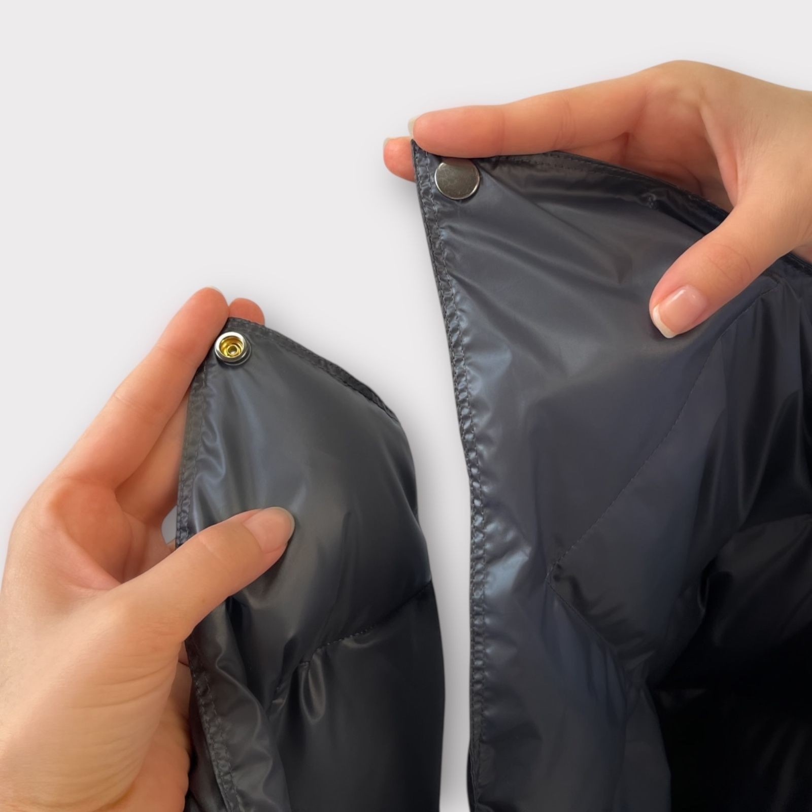 Дорожный плед-пончо пуховый Travel Cape Plaid Grass  Graphite 130х170