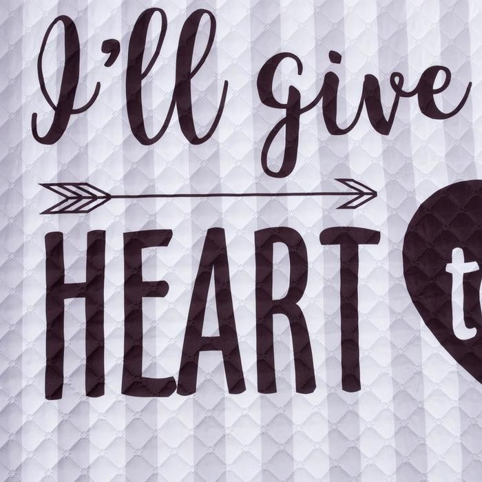 Покрывало "Этель" 2 сп My heart, 180х220 см, микрофибра