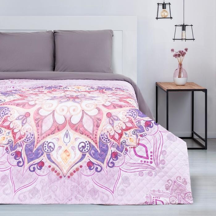 Покрывало "Этель" 2 сп Mandala, 180х220 см, микрофибра