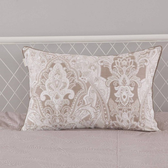 Вавилон (беж) Комплект постельного белья сатин Евро 4н Евро-5110