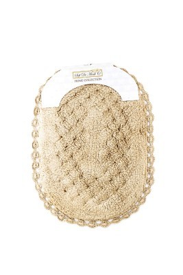 AVRORA (капучино) Набор ков. для ванной кружевной 60х100 и 50х70