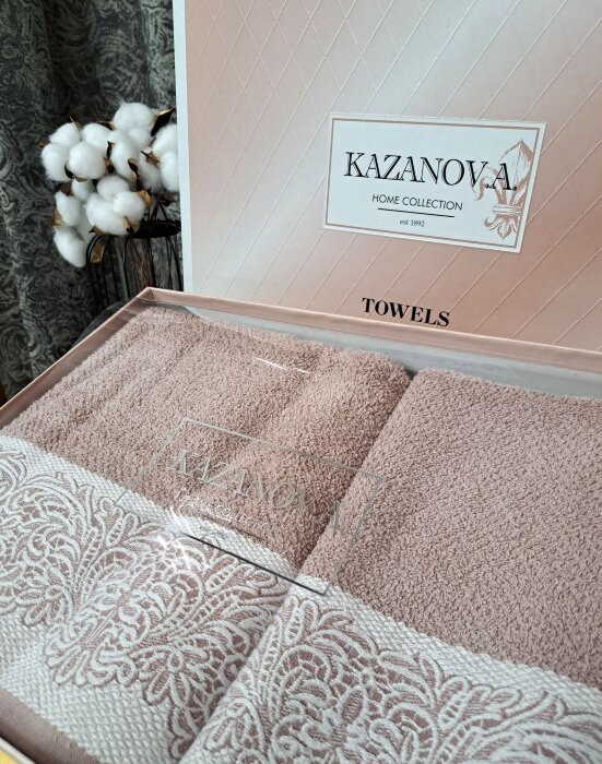 К-т полотенец Dolce (роза платина) 70х140см(1),50х90см(1)