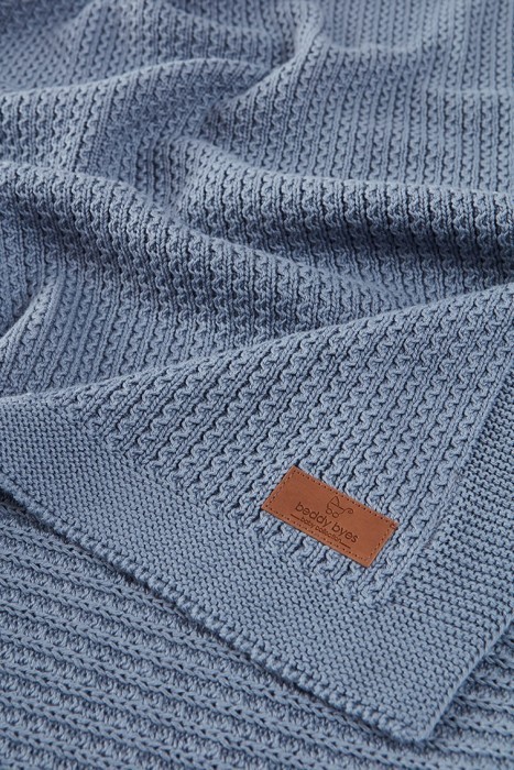 Вязаный плед Frezya (BB 3065) Голубой