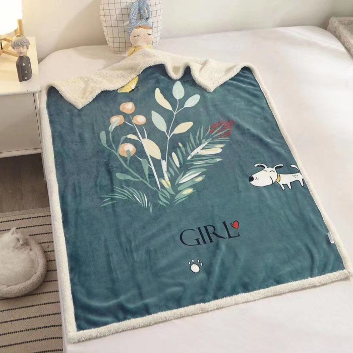 Плед детский Leoncello фланелевый с шерпой LEO1410-03