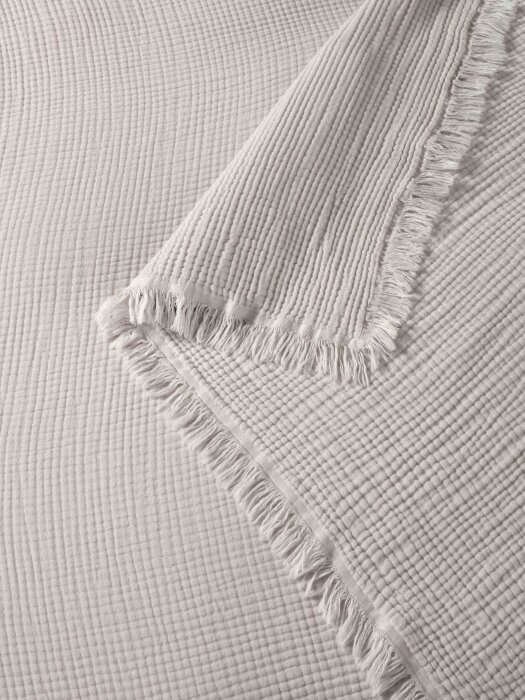 Комплекты для сна Stonewash Muslin (серебро жемчуг) комплект с покрывалом Евро