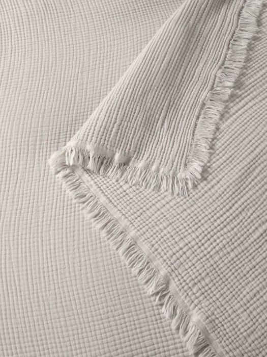 Комплекты для сна Stonewash Muslin (серебро жемчуг) комплект с покрывалом Евро