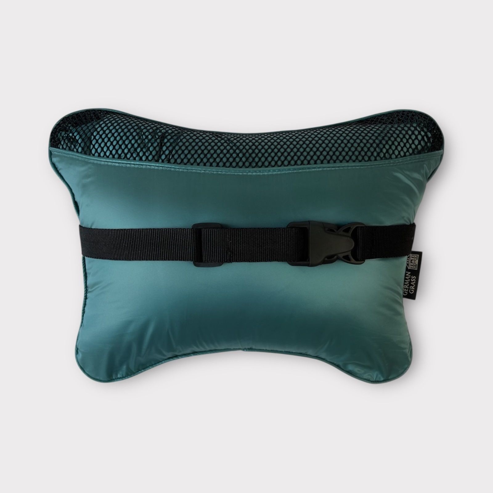 Дорожный плед-пончо пуховый Travel Cape Plaid Grass Aqua 130х170