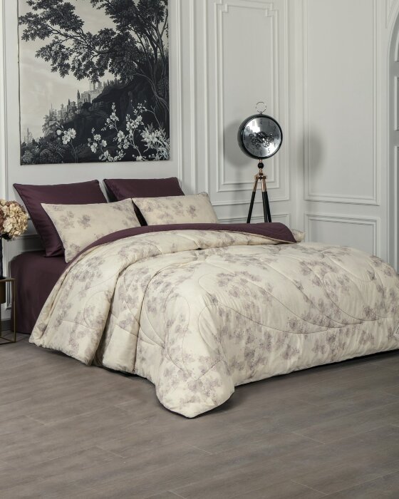 Комплекты для сна Linen Batik (бургунди лен) Евро