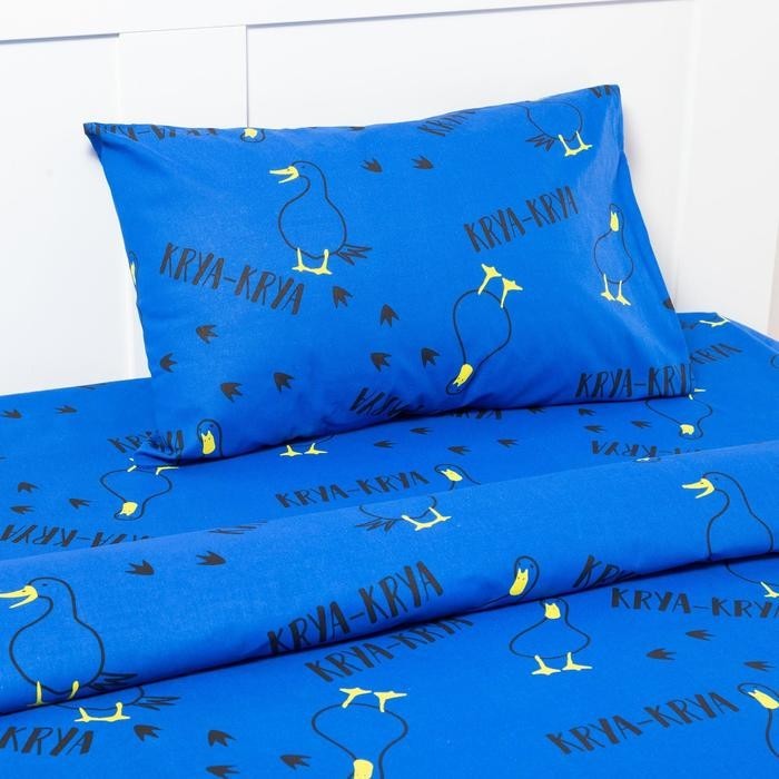 Постельное белье "Этель" 1,5 сп Krya 143х215 см, 150х214 см, 50х70 см -1 шт, 100% хл, бязь