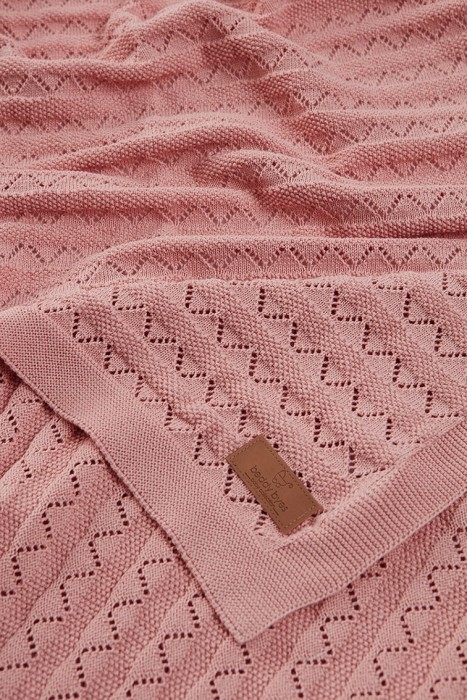 Вязаный плед Violet (BB 3022) Розовый