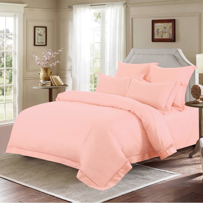 Изольда (розов) Комплект постельного белья Евро 4н