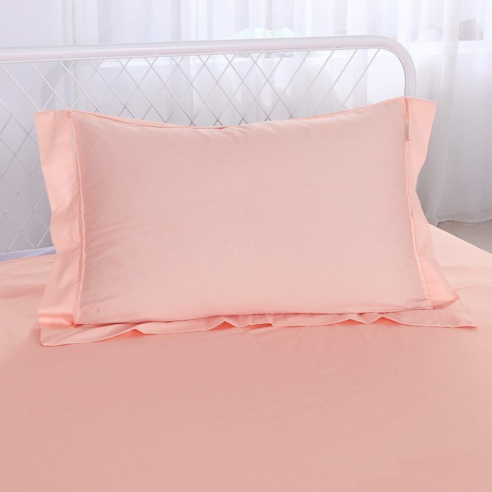 Изольда (розов) Комплект постельного белья Евро 4н