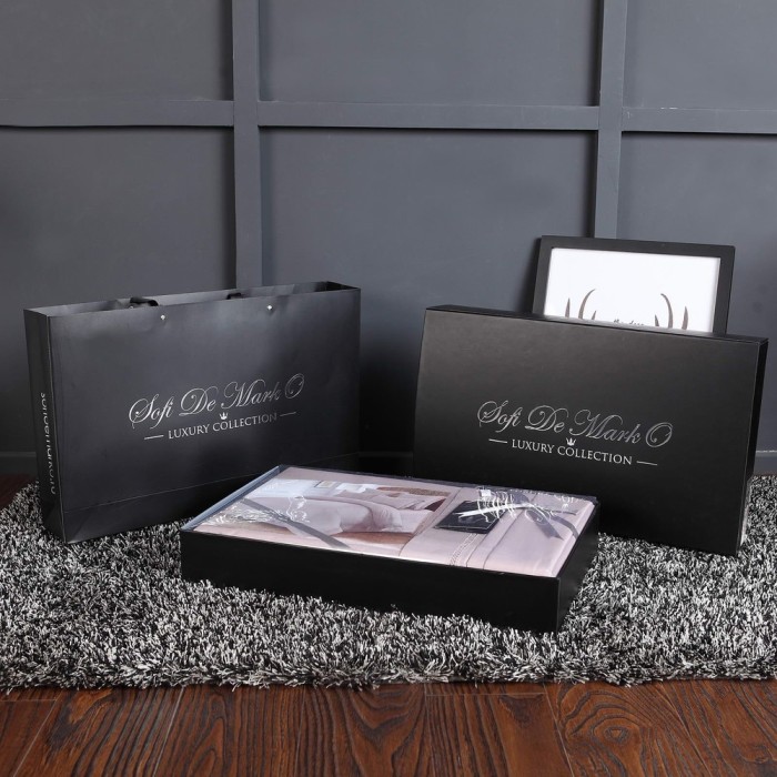 Изольда (розов) Комплект постельного белья Евро 4н