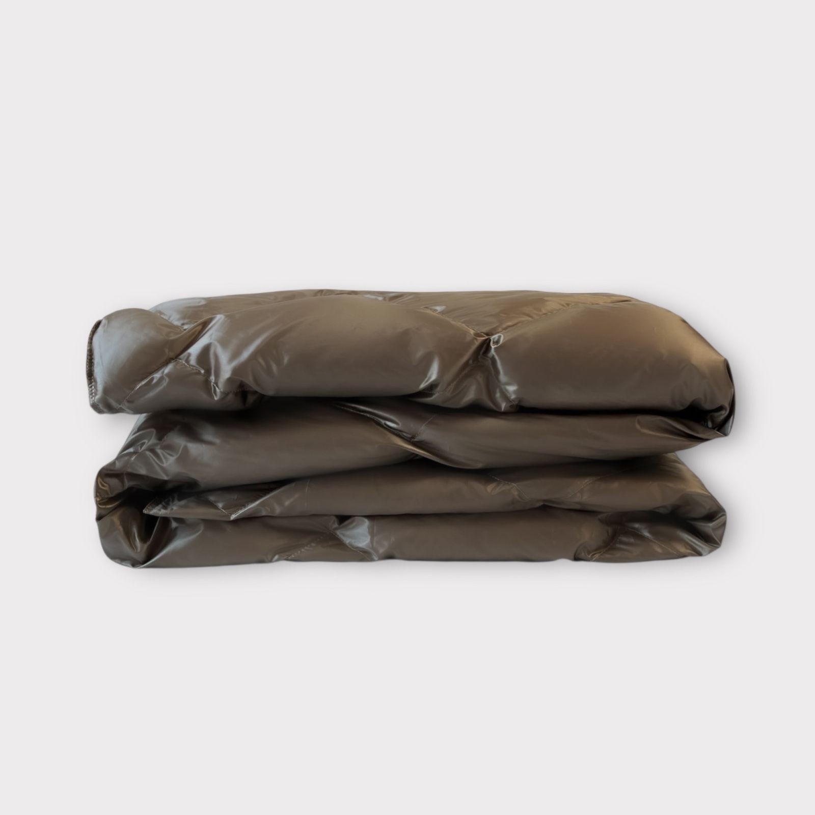 Дорожный плед-пончо пуховый Travel Cape Plaid Grass Milk Chocolate 130х170