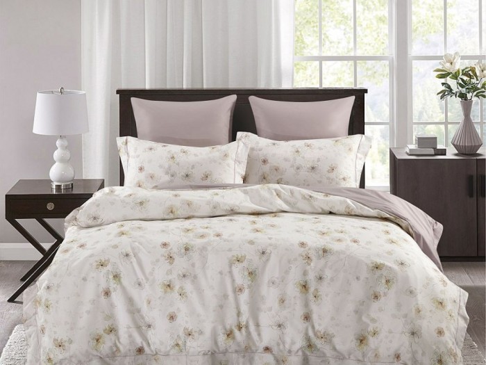 Комплект постельного белья Евро, сатин с лазерной печатью 2354-6/160 