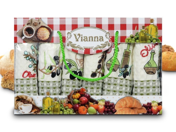 Набор кухонных полотенец Vianna Luxury Series (35x50 - 6 шт) 8052-08