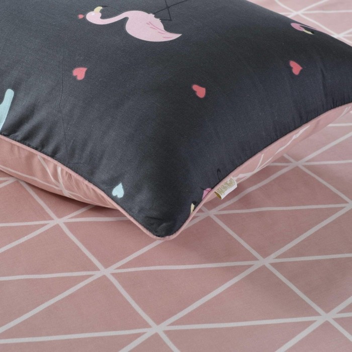 Фламинго (черный) Комплект Детского Постельного Белья