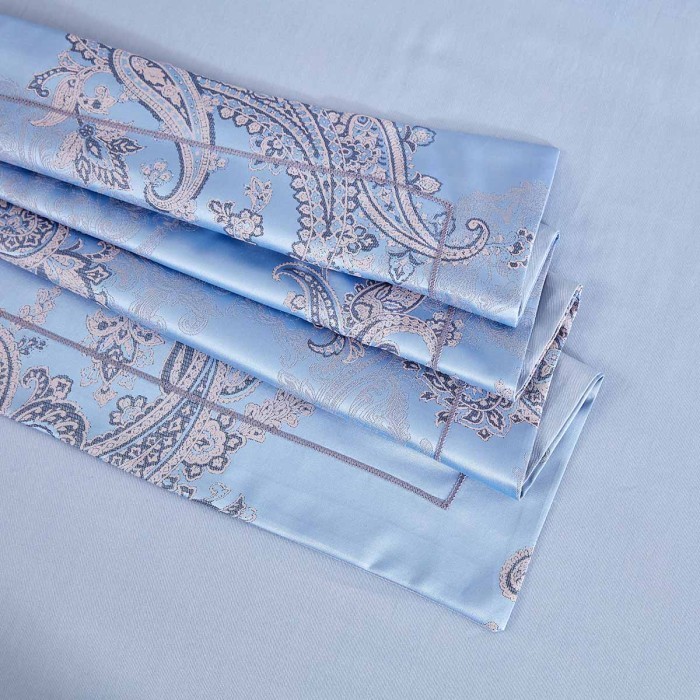 Постельное Белье Arya Бамбук Tencel 2 Сп. Nadia Голубой