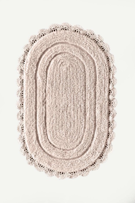 Loretta (персик) Коврик для ванной кружевной 60х100