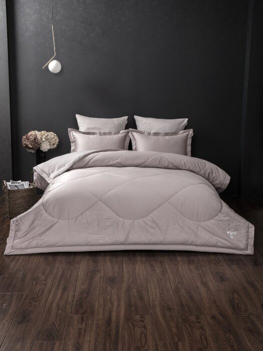 Комплекты для сна Lindor Fluffy (лаванда платина) Egyptian Cotton Евро