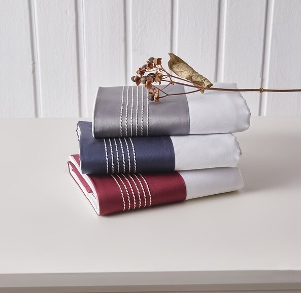 пододеяльник Sharmes "Merrow stich" 200*220 бордовый