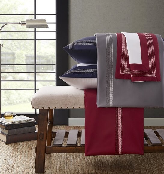 пододеяльник Sharmes "Merrow stich" 200*220 бордовый