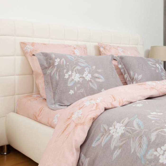 Постельное белье Asabella 464-6 евро печатный сатин