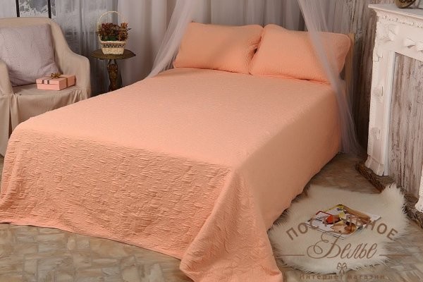 Покрывала трикотажные PS persik-220x240