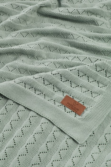 Вязаный плед Violet (BB 3022) Мятный