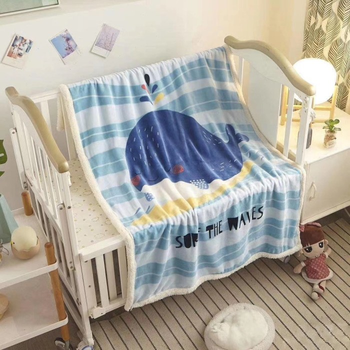 Плед детский Leoncello фланелевый с шерпой LEO1410-01