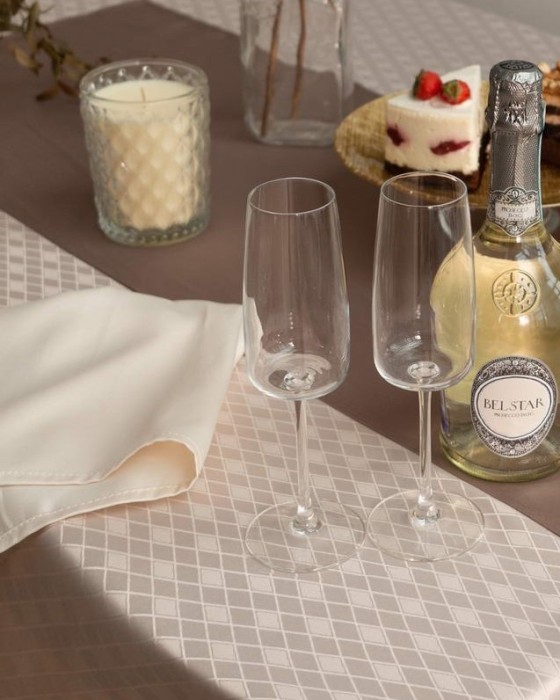 Катрин бежевая Скатерть круглая 160см