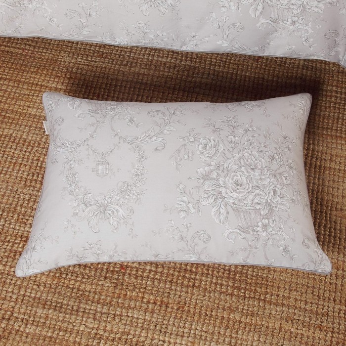 Карина (серая) Комплект постельного белья сатин Евро 4н