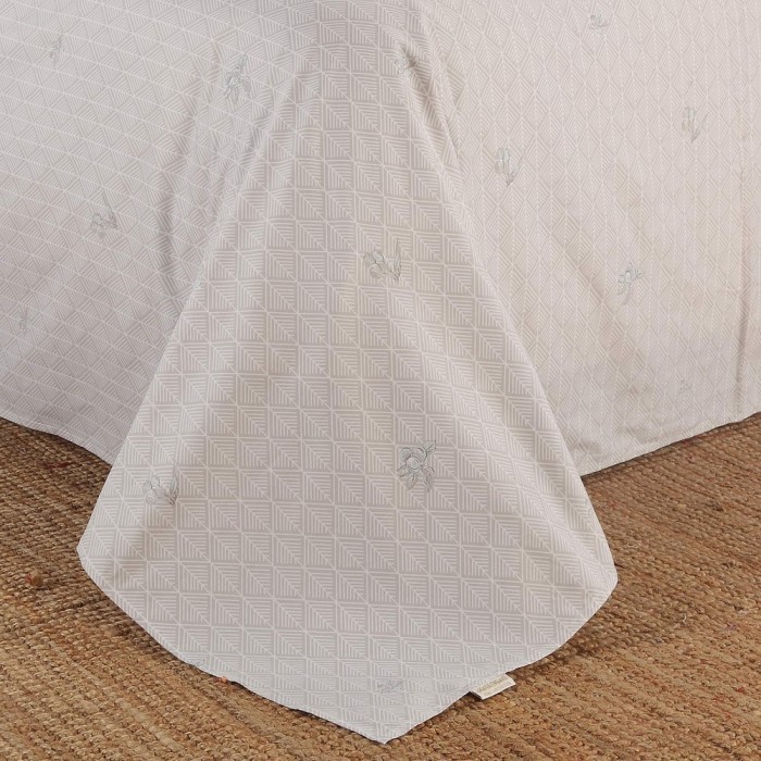 Карина (серая) Комплект постельного белья сатин Евро 4н