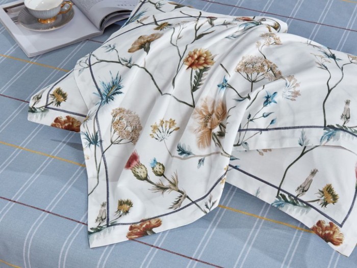 Постельное белье Asabella 1481-6 евро печатный сатин