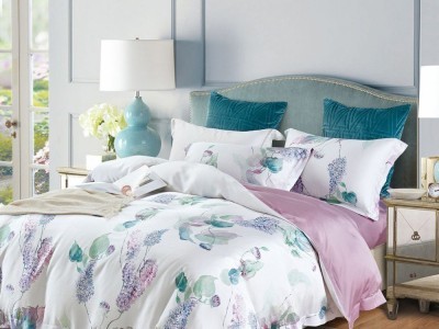 Постельное белье Asabella 1654-6 евро тенсел люкс-сатин