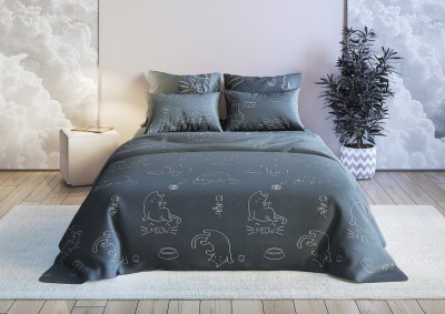 BR-85 КПБ Бязь "Котики" 2 спальный