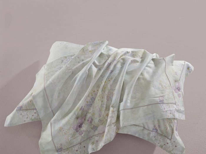 Комплект с летним одеялом одеялом из сатина с лазерной печатью 200х220 см, 2344-OMP